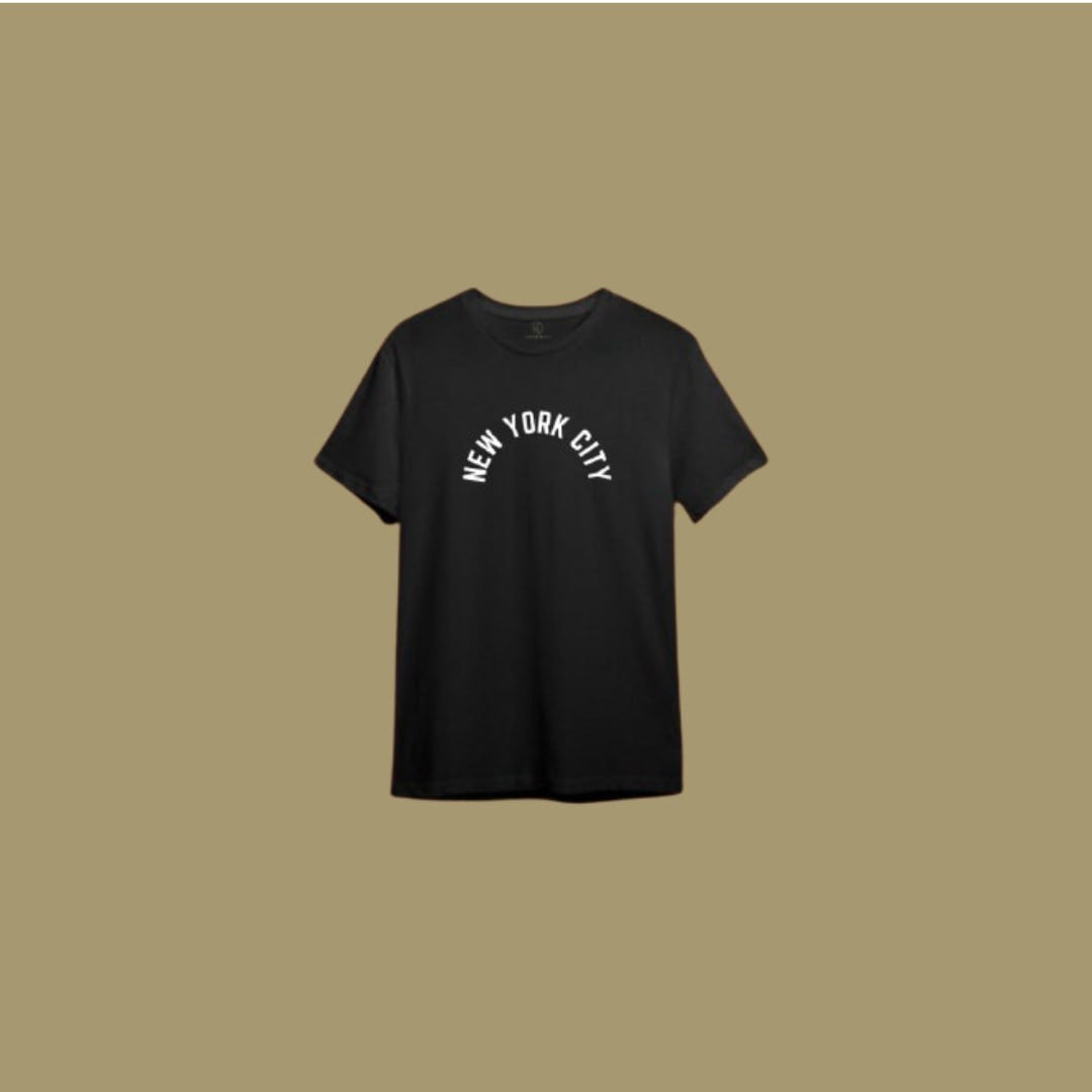 New York City Black Tee