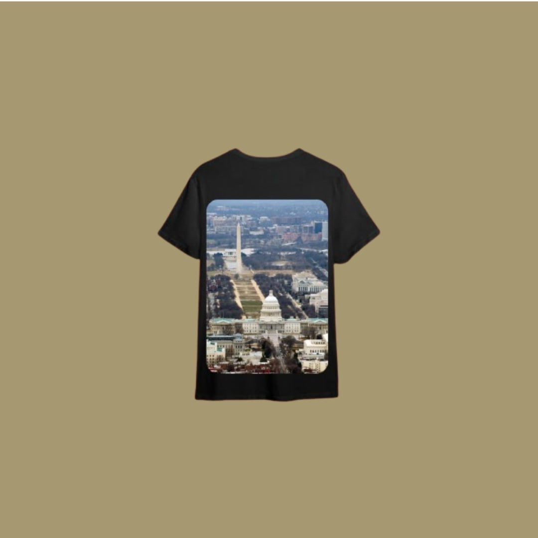 Washington D.C. Black Tee